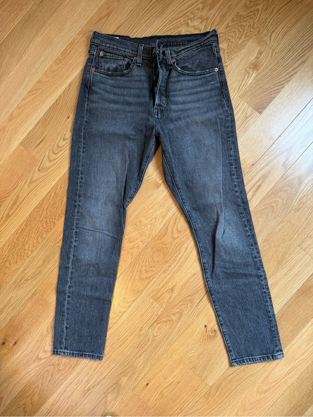 Levi's Women's Slim Straight Jeans - Charcoal Black Wash